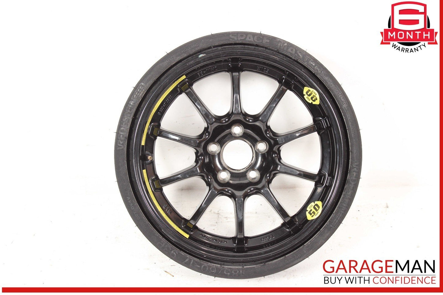 03-12 Mercedes R230 SL500 SL550 Emergency Spare Tire Wheel Donut Rim 17" 17 OEM