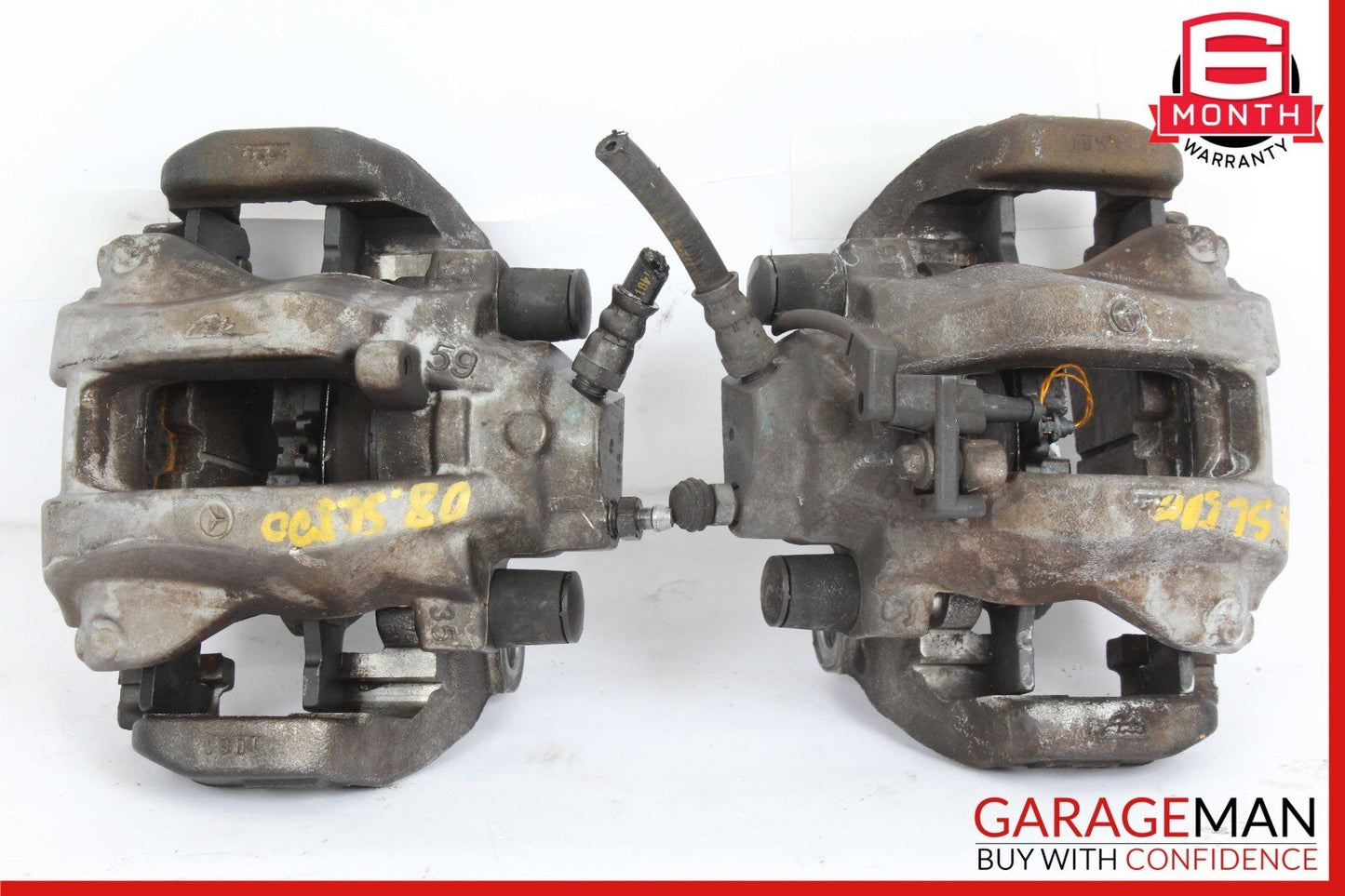 07-12 Mercede R230 SL550 Rear Left & Right Brake Caliper Calipers Set OEM