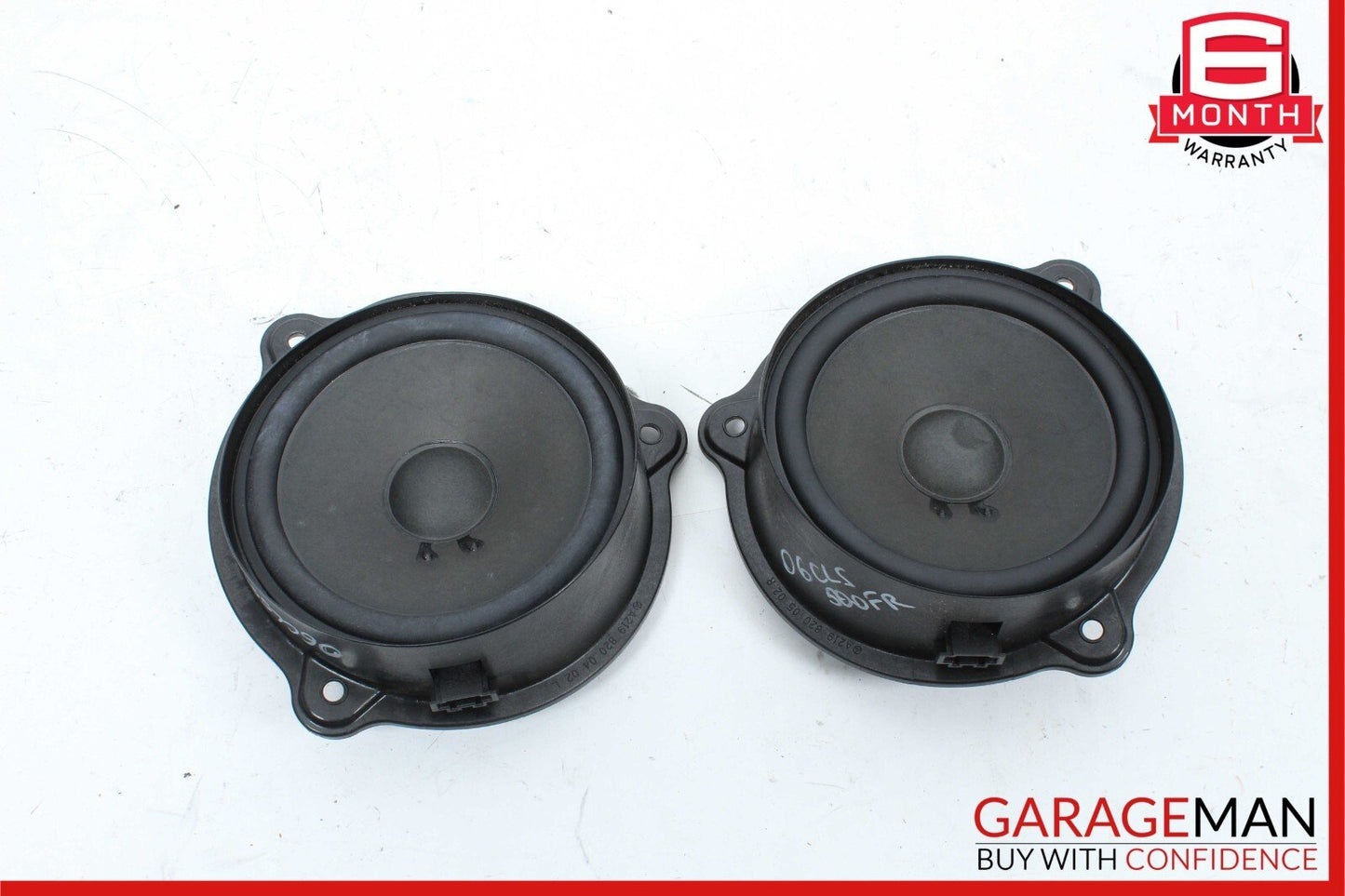 06-11 Mercedes W219 CLS500 Right & Left Side Door Sound Audio Speakers Set of 2