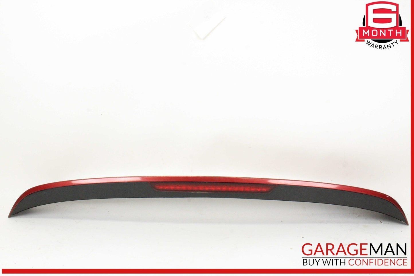 07-15 Audi Q7 Rear Trunk Hatch Spoiler Wing Red w/ Brake Light 4L0827933 OEM