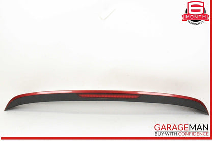 07-15 Audi Q7 Rear Trunk Hatch Spoiler Wing Red w/ Brake Light 4L0827933 OEM