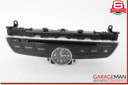 15-18 Mercedes W205 C300 Center Dashboard Hazard Control Switch w/ Clock Assy