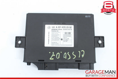 07-10 Mercedes W221 S550 S600 CL550 Keyless Go Control Module Unit