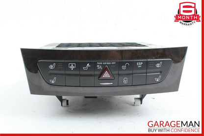 03-09 Mercedes W219 CLS500 E500 Hazard Light Door Lock Control Switch Wood OEM