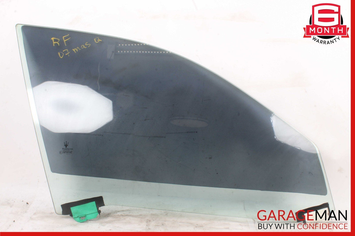 03-13 Maserati Quattroporte M139 Front Right Side Door Window Glass OEM
