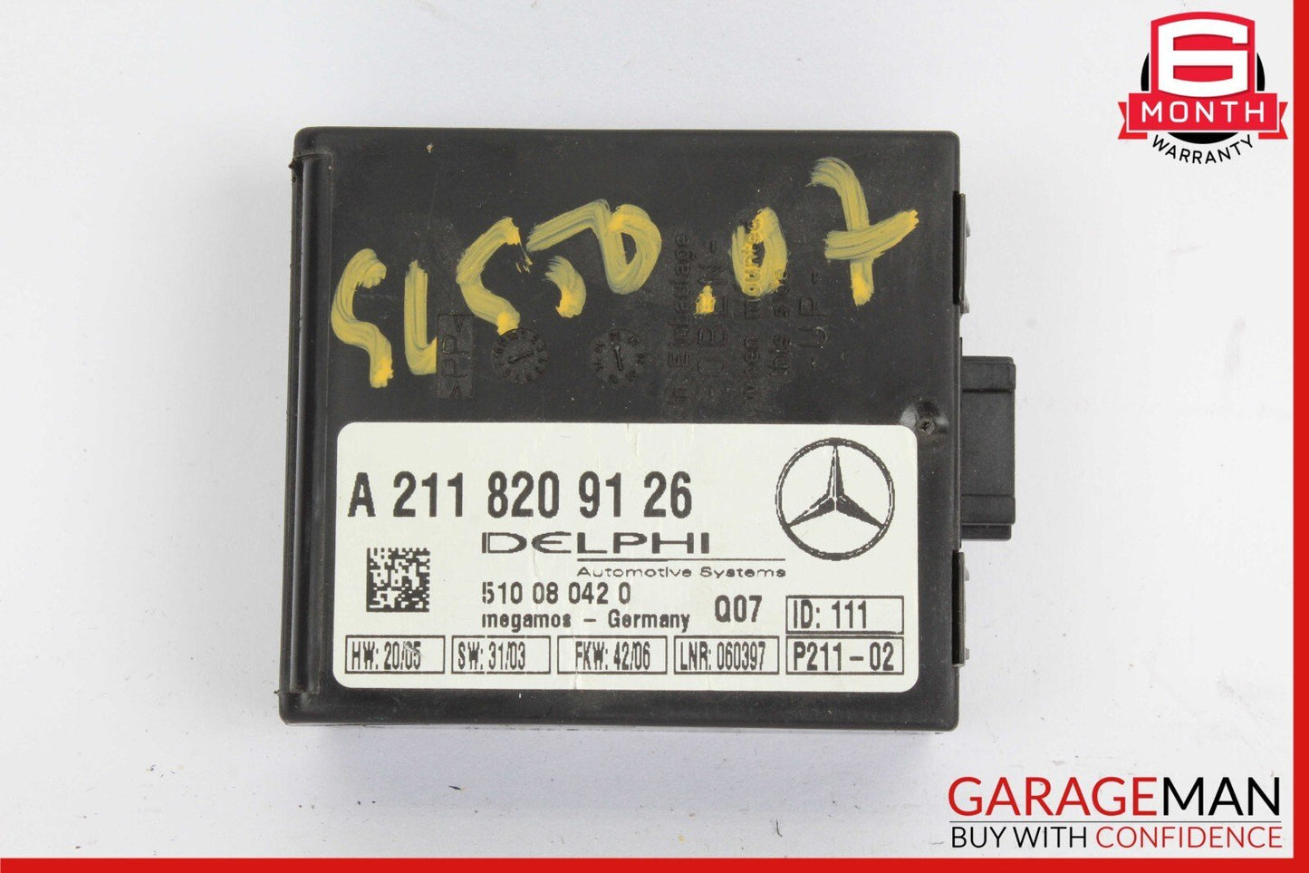 01-07 Mercedes R230 SL550 C230 CLK320 Anti Theft Alarm Module 2118209126 OEM