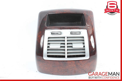 07-13 Mercedes W221 S550 S400 Rear Center Console A/C Air Vent Trim Bezel Wood