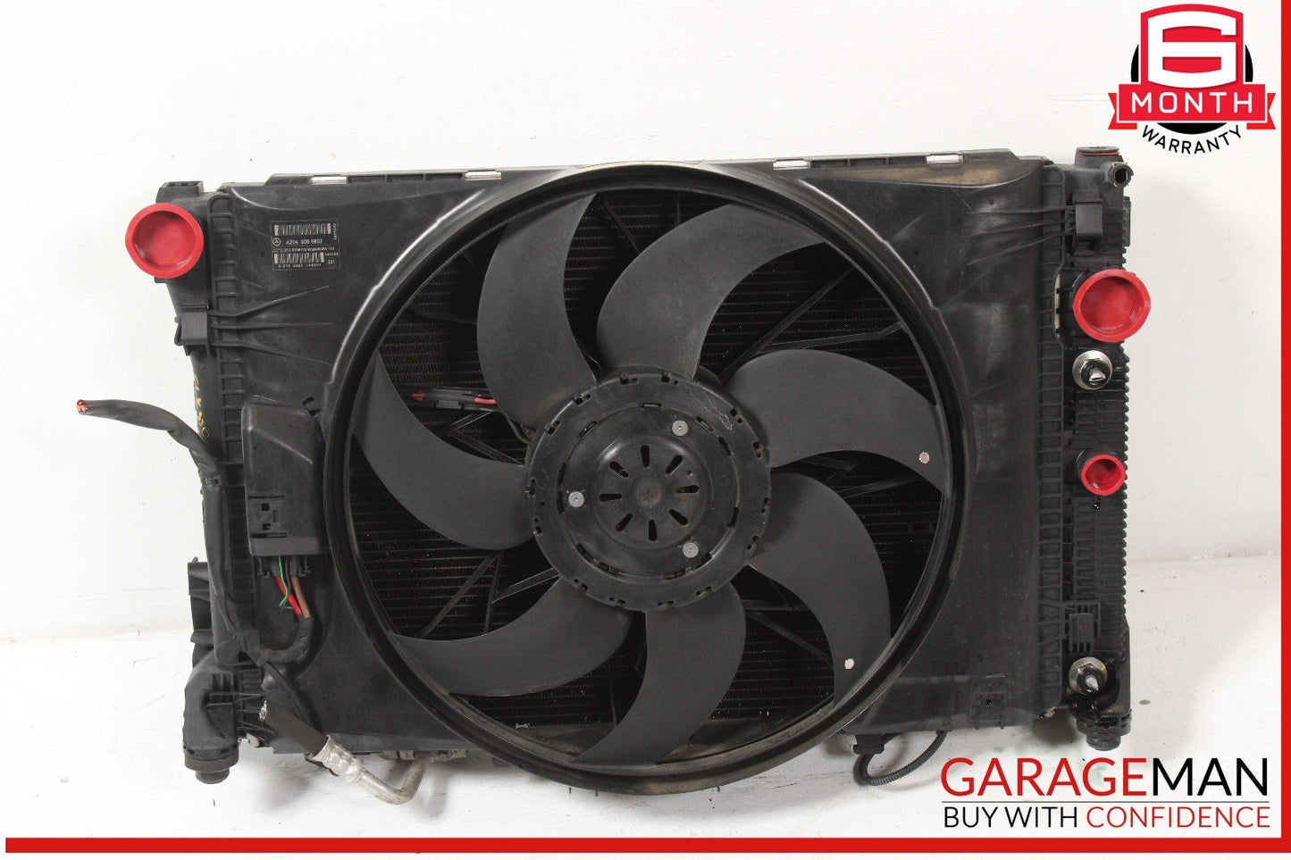 12-15 Mercedes X204 GLK350 Engine Radiator Condenser Cooling Fan Motor Assy