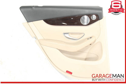 16-23 Mercedes X253 GLC350e GLS300 Rear Left Side Interior Door Trim Panel OEM