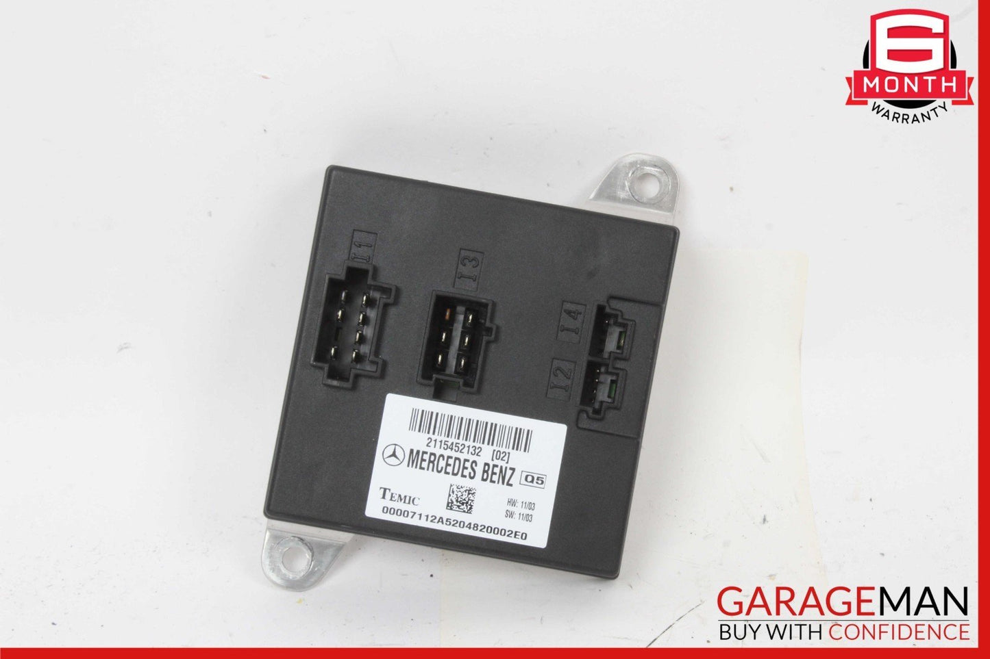 03-11 Mercedes W211 E500 CLS550 Body Control Module Unit BCM 2115452132 OEM