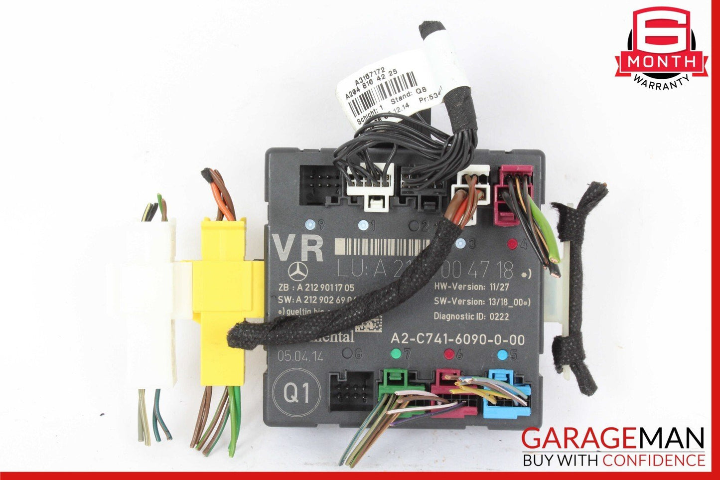 08-18 Mercedes W204 C350 E350 Front Right Side Door Control Module OEM