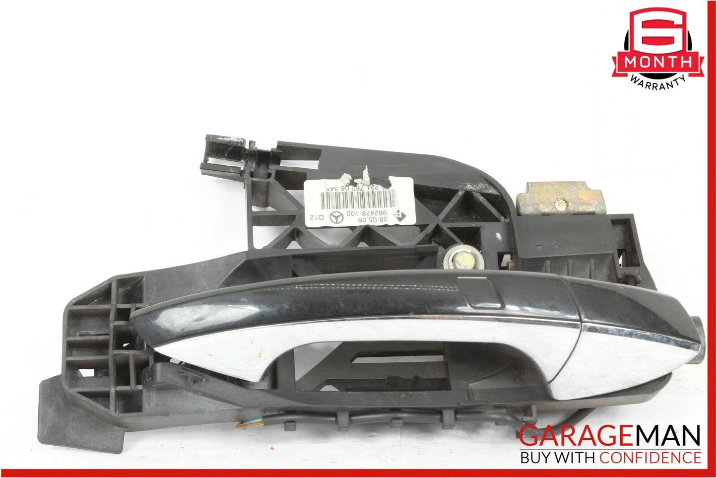 07-13 Mercedes W221 S63 AMG Rear Right Exterior Door Handle Keyless Go Black OEM