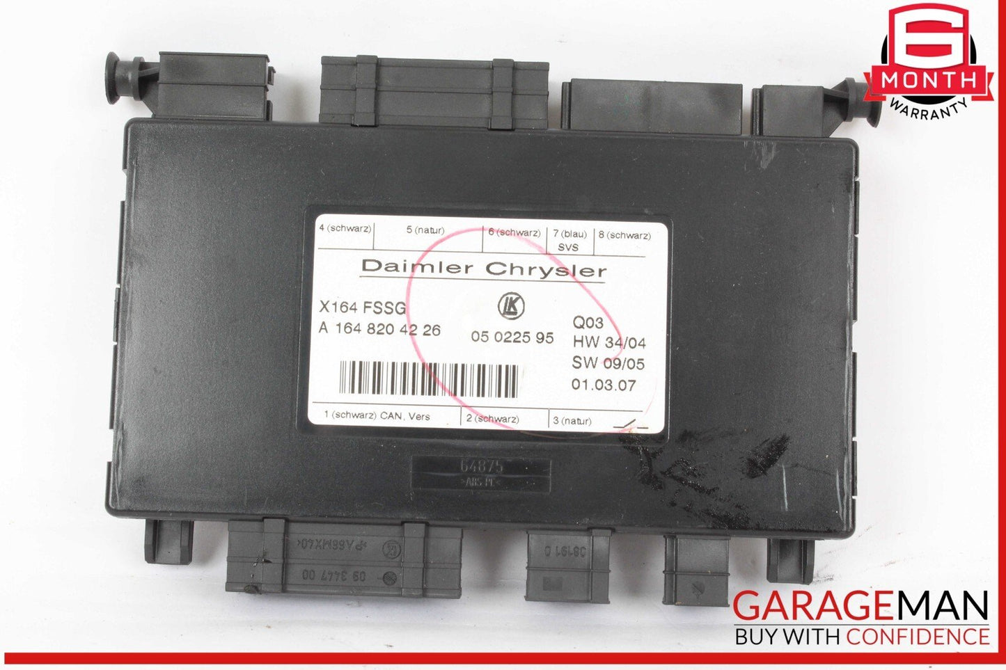 07-12 Mercedes X164 GL450 GL550 Third Seat Row Power Folding Control Module OEM
