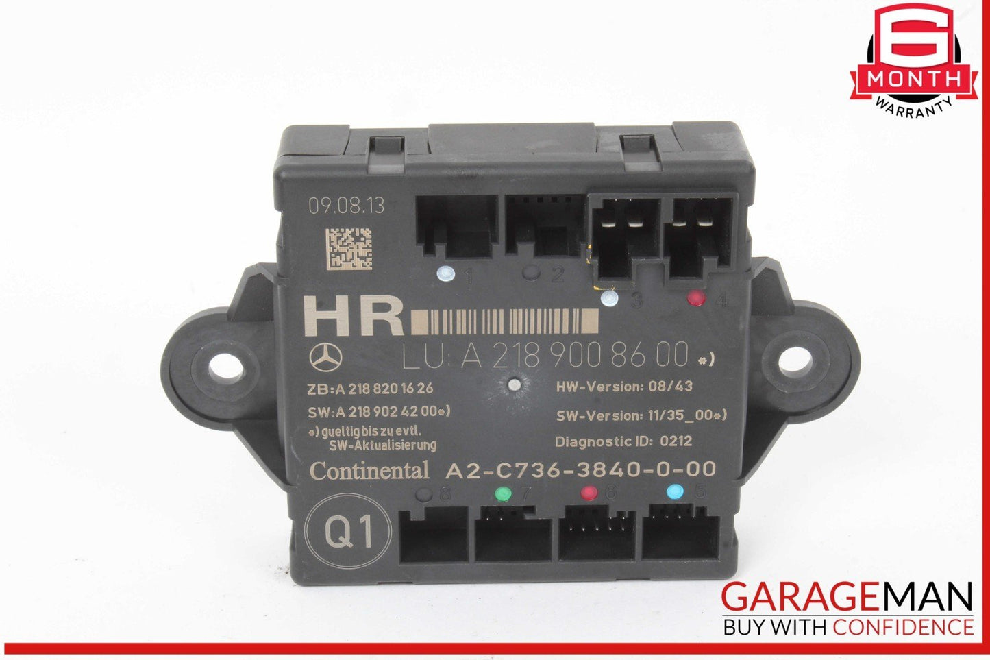 08-18 Mercedes W212 E350 C350 CLS550 Rear Right Side Door Control Module Unit