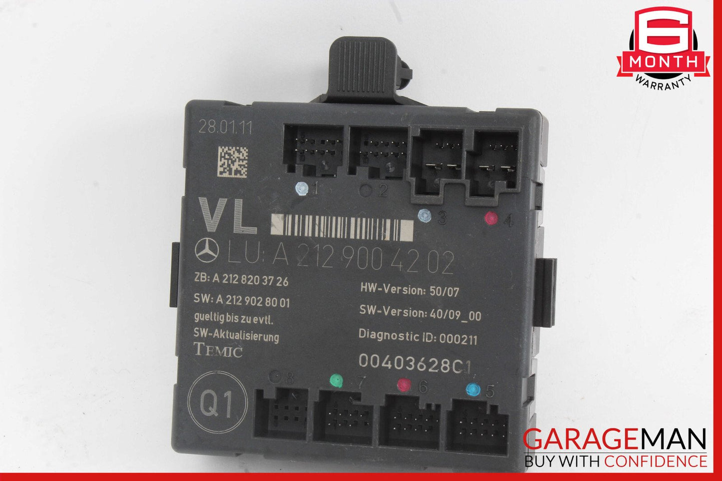 08-18 Mercedes W204 C250 SLK350 E400 Front Left Side Door Control Module OEM