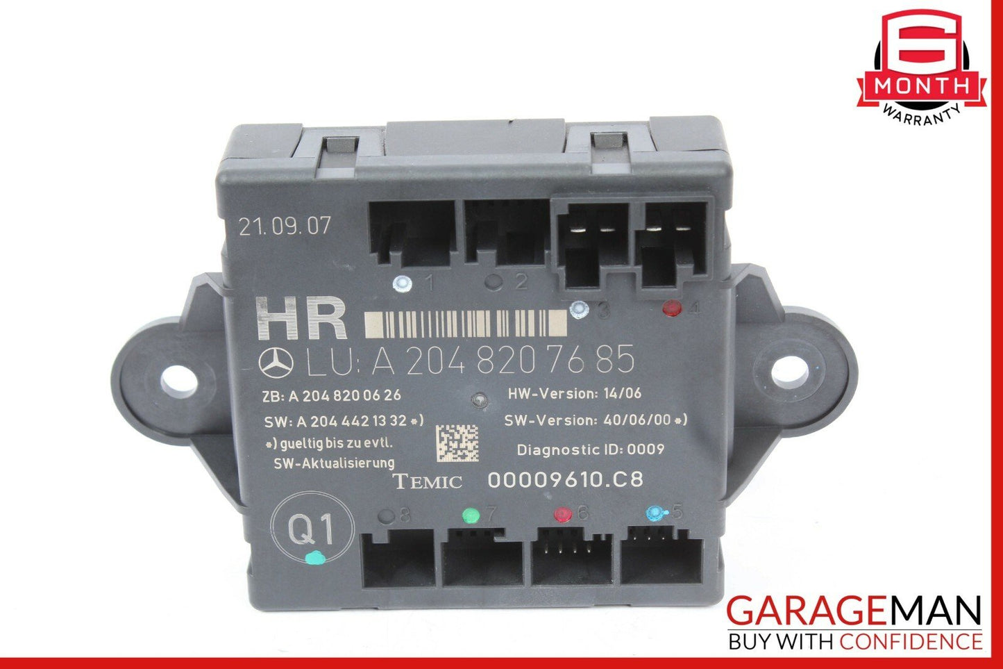 08-11 Mercedes W204 C300 C350 Rear Right Passenger Side Door Control Module OEM