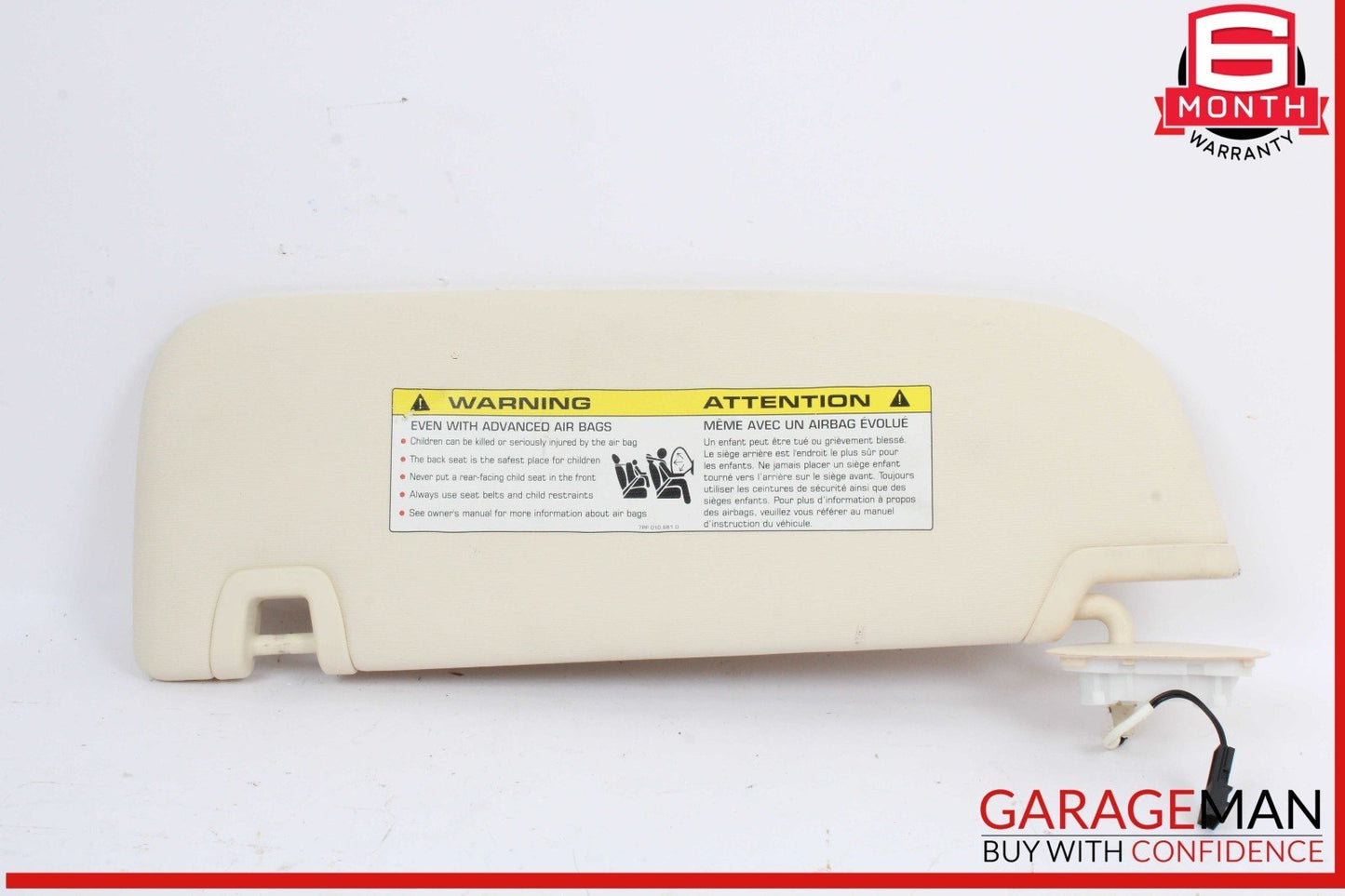 10-16 Porsche Panamera 970 Front Right Side Sunvisor Sun Visor OEM