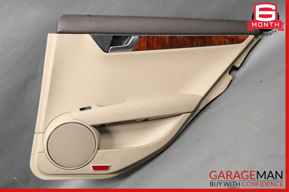 08-14 Mercedes W204 C250 C350 Rear Right Side Interior Door Panel Assembly Beige