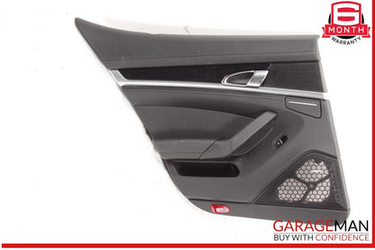 10-16 Porsche Panamera 970 Rear Left Side Interior Door Panel Leather OEM