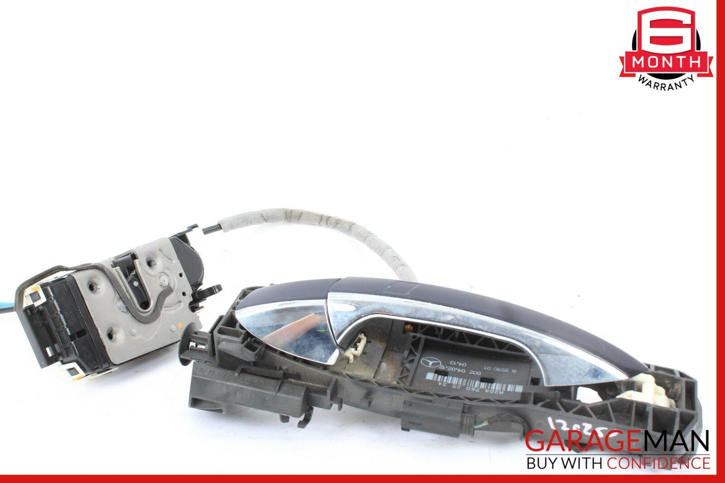 12-14 Mercedes C250 Keyless Go Rear Left Exterior Door Handle w/ Actuator Latch