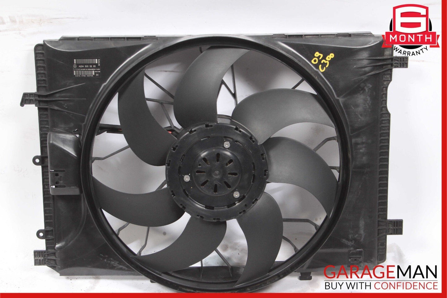 08-18 Mercedes C300 GLK350 E250 Engine Radiator Cooling Fan Motor Assembly OEM