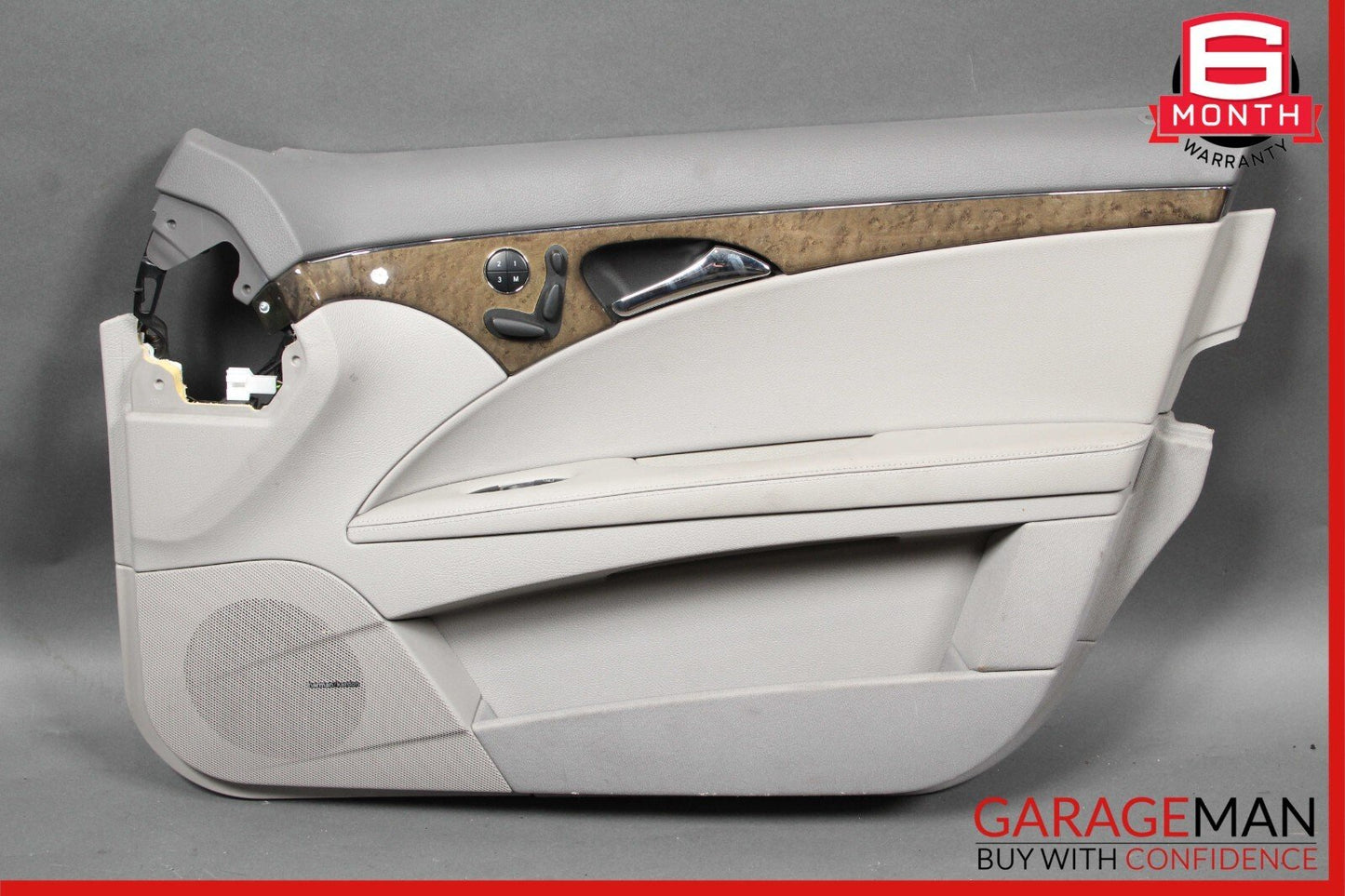 07-09 Mercedes W211 E350 Front Right Interior Door Panel Cover Assembly Gray