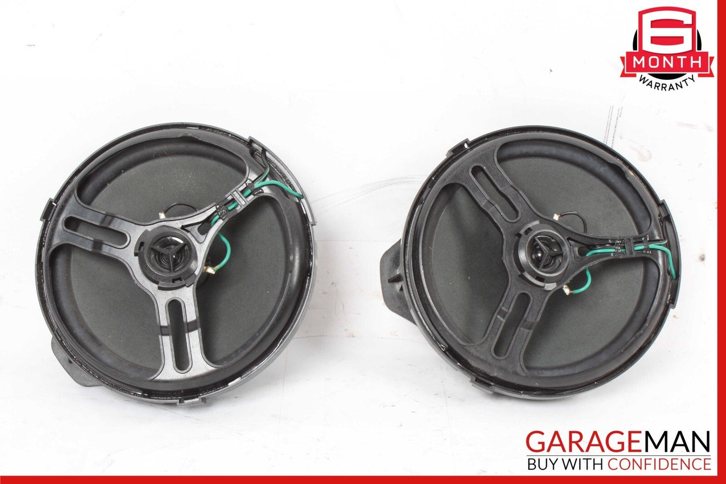 08-11 Mercedes W204 C300 C350 Rear Right & Left Side Door Sound Speakers Set OEM