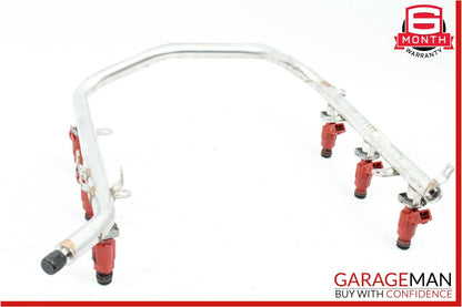 01-04 Mercedes W203 C240 Fuel Injection Rail Line w/ Injectors 1120700895 OEM