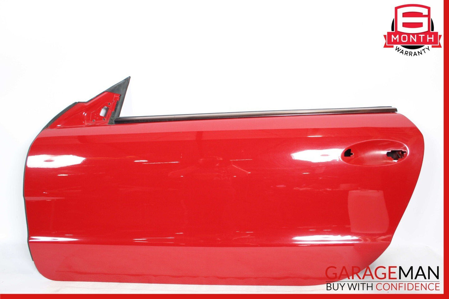 03-12 Mercedes R230 SL500 Front Left Side Exterior Door Shell Frame Panel Red