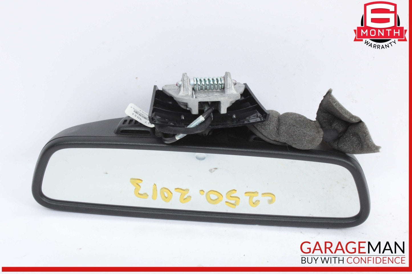 12-17 Mercedes W204 C250 GLK350 Top Upper Interior Rear View Mirror Black OEM