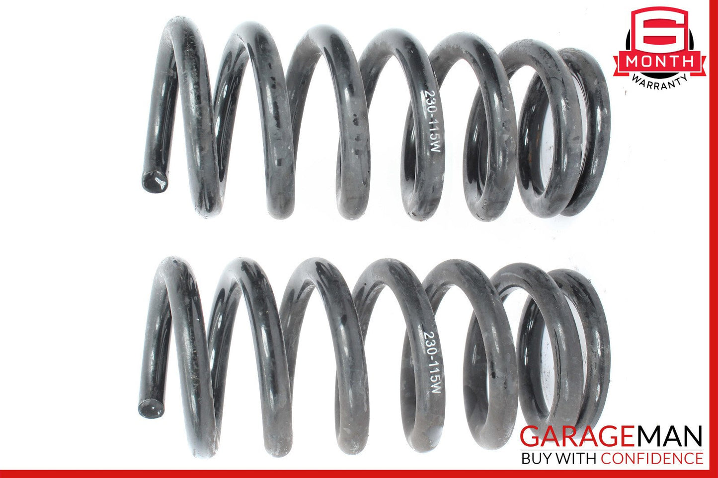 08-14 Mercedes W204 C250 C300 C350 Rear Shock Strut Coil Spring Set of 2 OEM