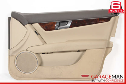 08-14 Mercedes W204 C250 C300 Front Right Side Interior Door Panel Cover Wood