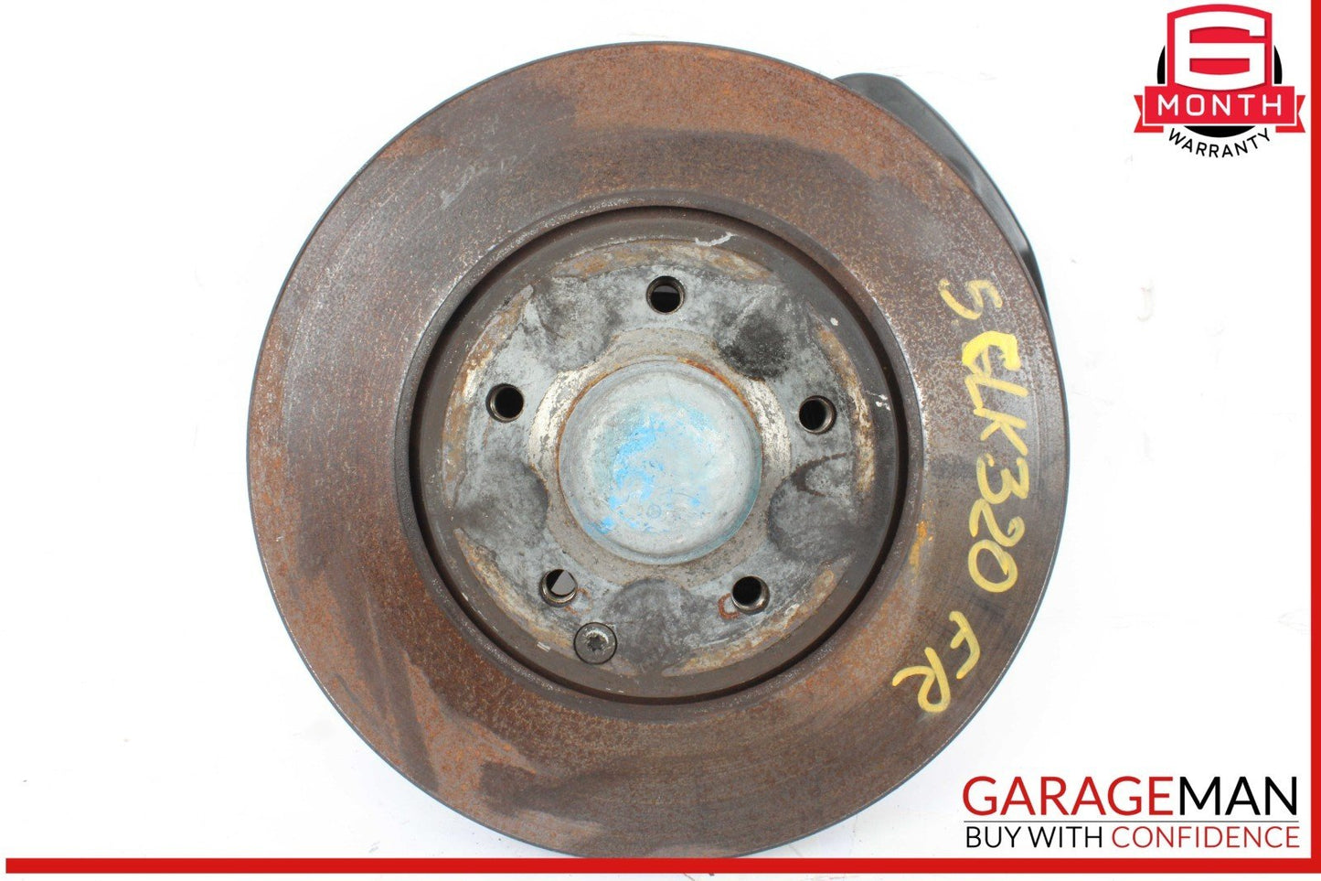03-09 Mercedes W209 CLK320 Front Right Spindle Knuckle Wheel Hub w/ Rotor Disc