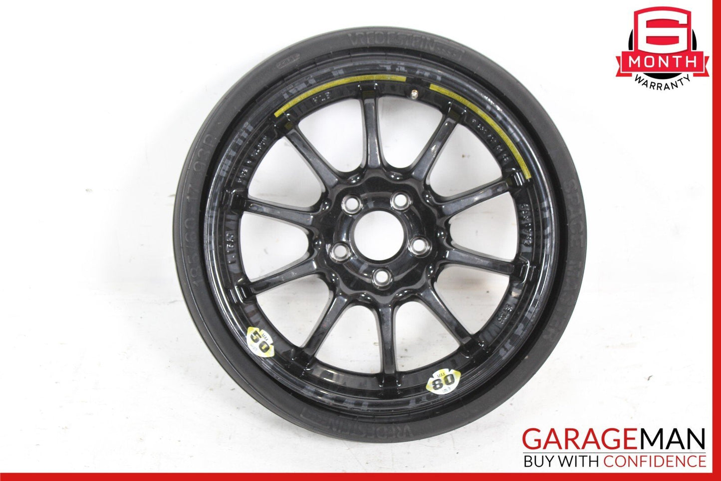 03-12 Mercedes R230 SL550 SL63 AMG Emergency Spare Tire Wheel Donut Rim 17" R17