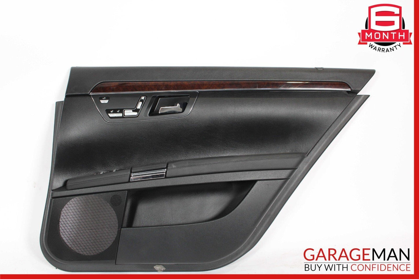 08-09 Mercedes W221 S63 AMG Rear Right Passenger Side Door Panel Black OEM
