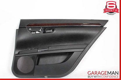 08-09 Mercedes W221 S63 AMG Rear Right Passenger Side Door Panel Black OEM