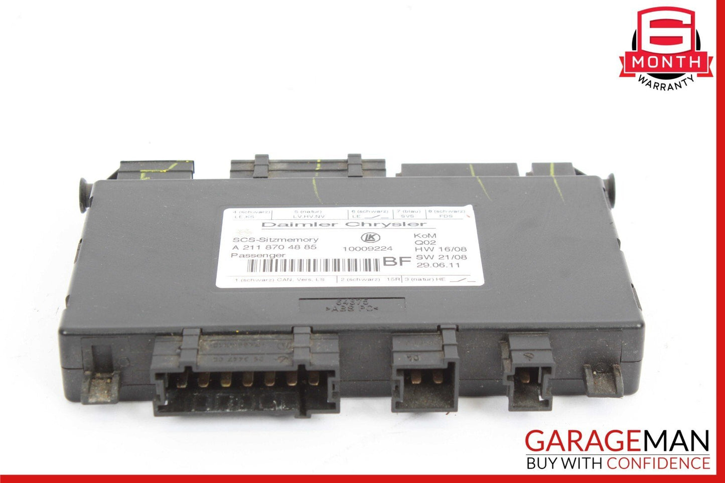 03-12 Mercedes GL550 E350 SLK350 Front Right Seat Control Module 2118704585