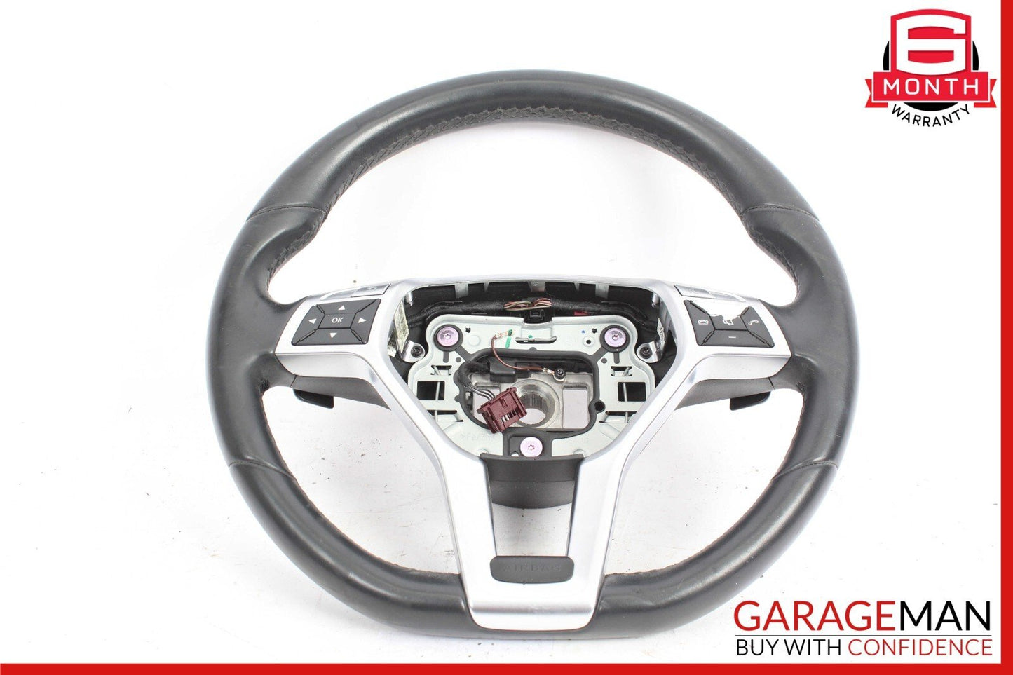 12-16 Mercedes R172 SLK250 SLK300 SLK350 Driving Steering Wheel Black OEM