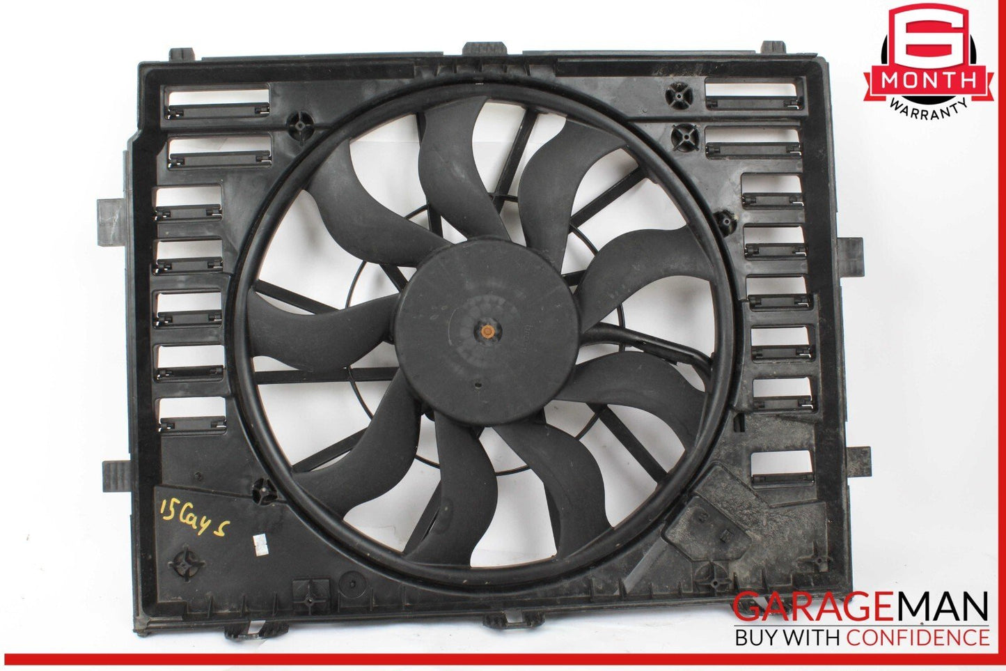 11-18 Porsche Cayenne 958 Engine Cooling Fan Motor Assembly OEM