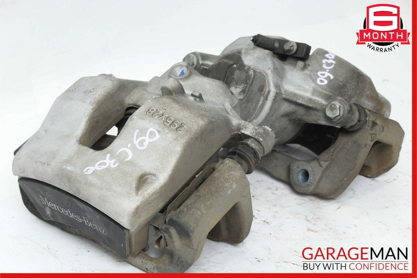 08-15 Mercedes W204 C250 C300 Front Left & Right Side Brake Calipers Set RWD