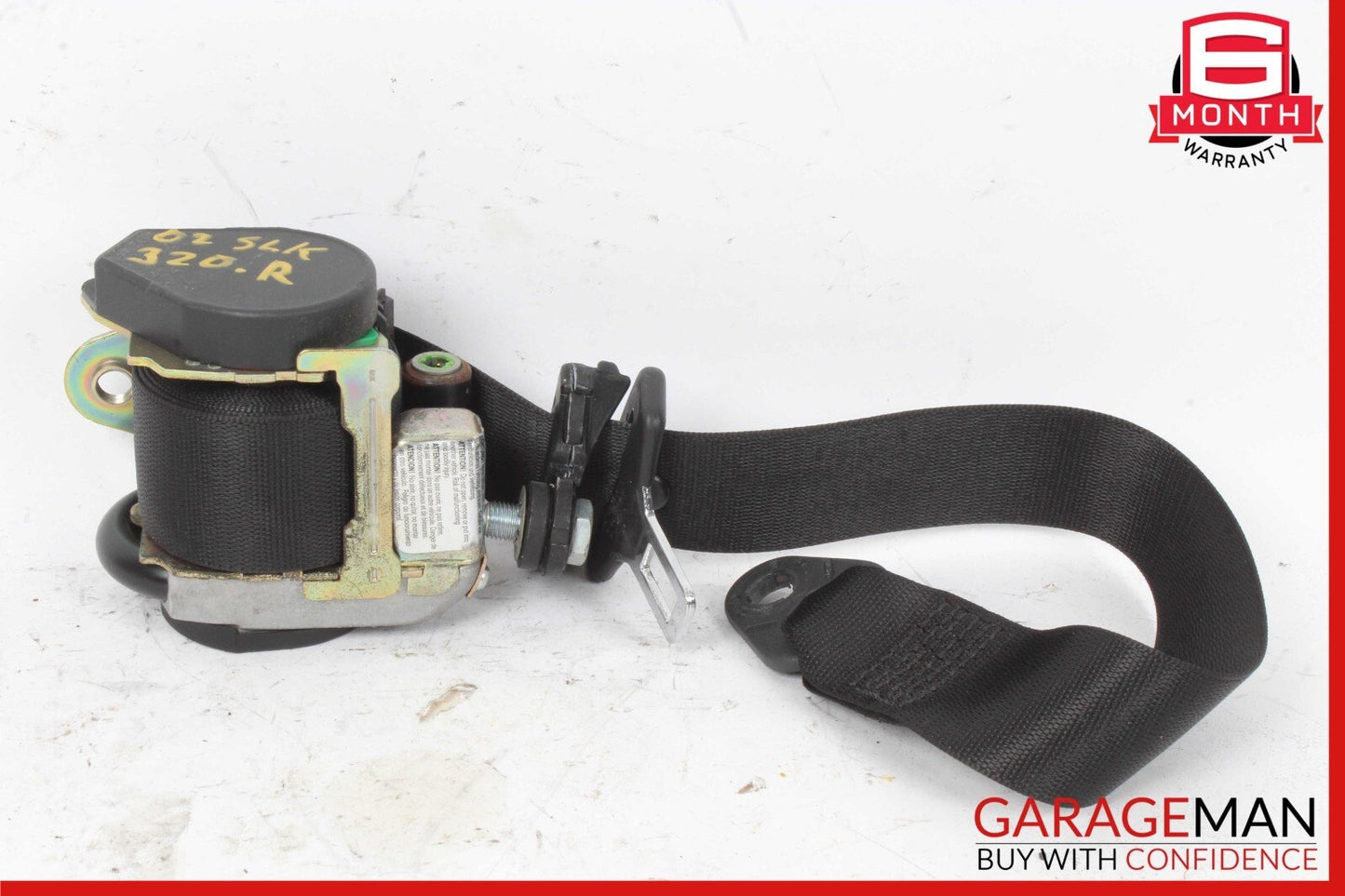 99-04 Mercedes R170 SLK320 Front Right Seat Belt Seatbelt Retractor Black