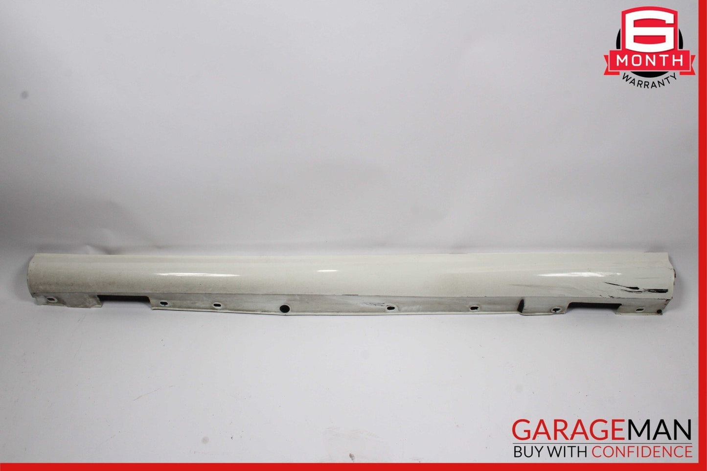 08-14 Mercedes W204 C250 AMG Sport Sedan Left Side Skirt Rocker Moulding White