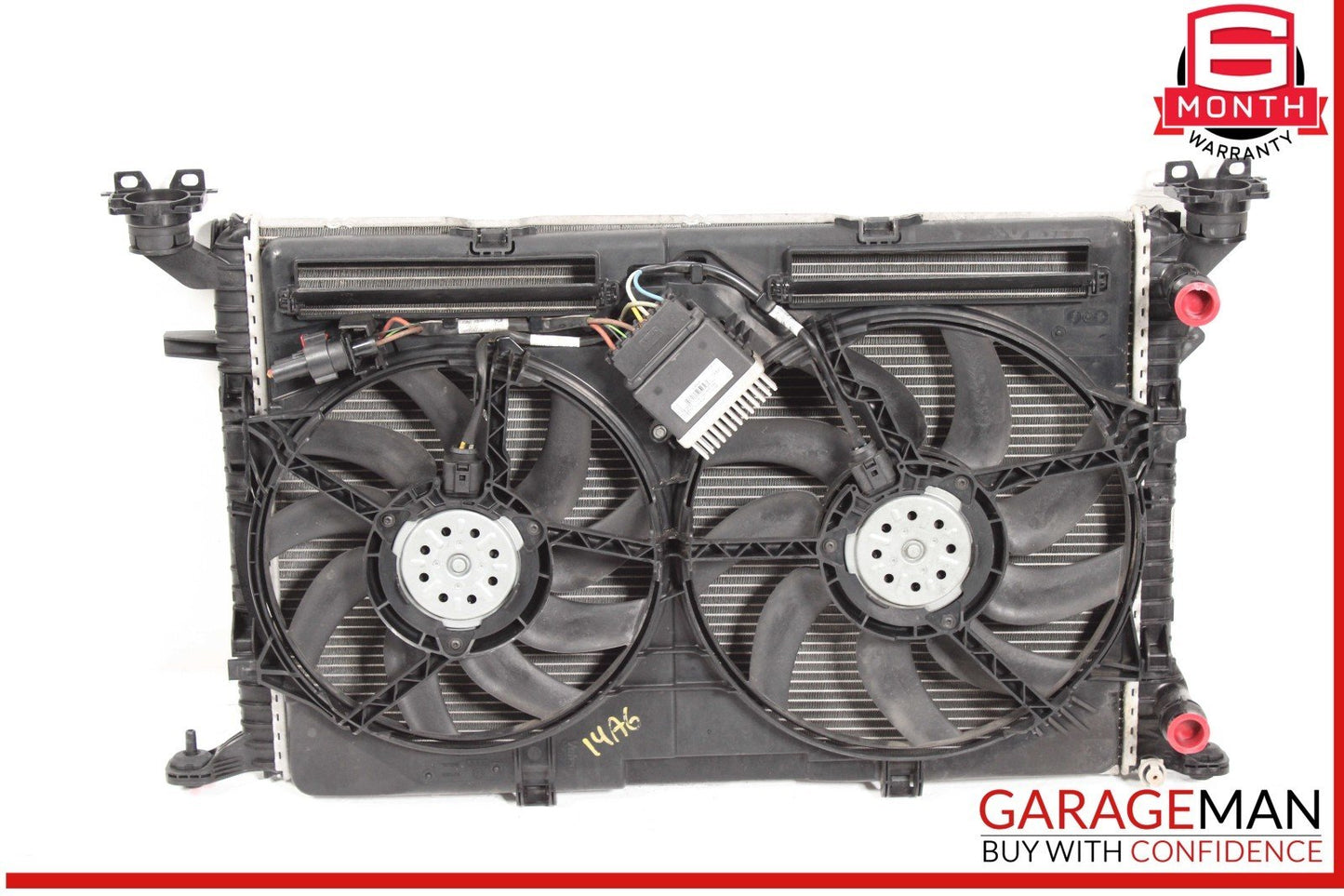 12-18 Audi A6 A7 Engine Radiator Condenser Cooler Fan Assembly OEM
