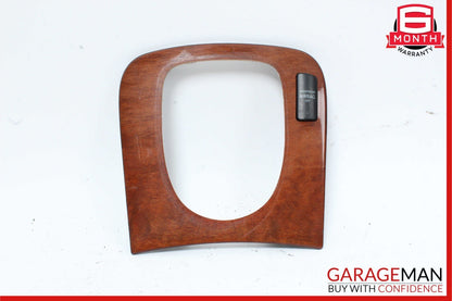 03-06 Mercedes W220 S430 S500 Center Console Shifter Bezel Trim Wood OEM