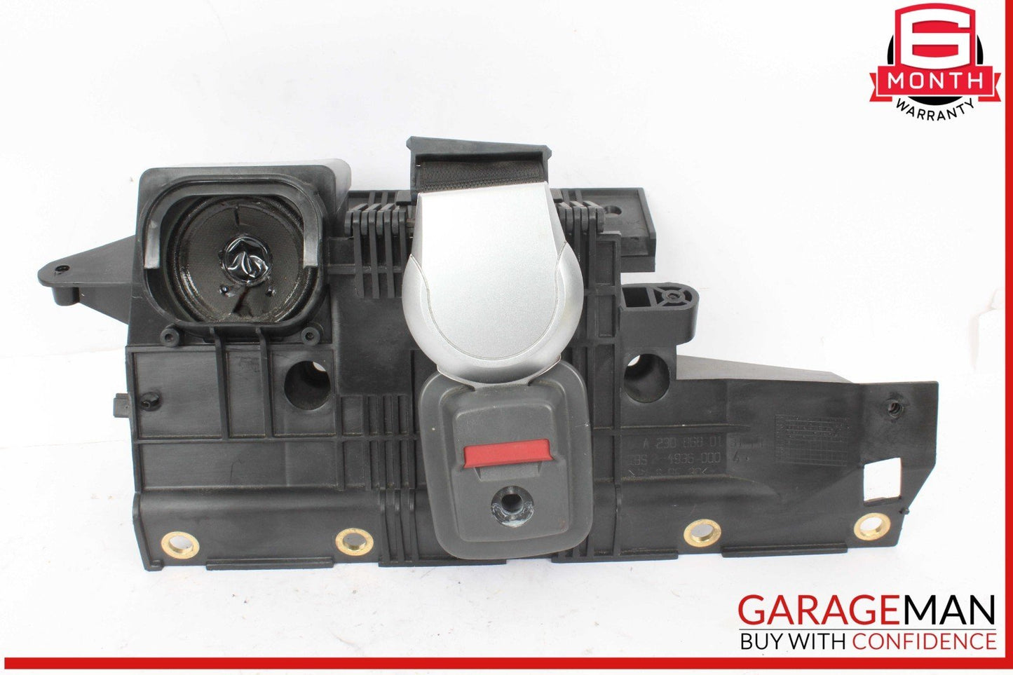 03-08 Mercedes R230 SL500 Rear Left Seat Belt Retractor Luggage w/ Speaker OEM