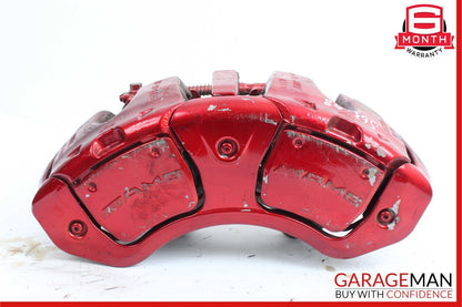 08-14 Mercedes W221 S63 CL63 AMG Front Left Driver Side Brake Caliper Red