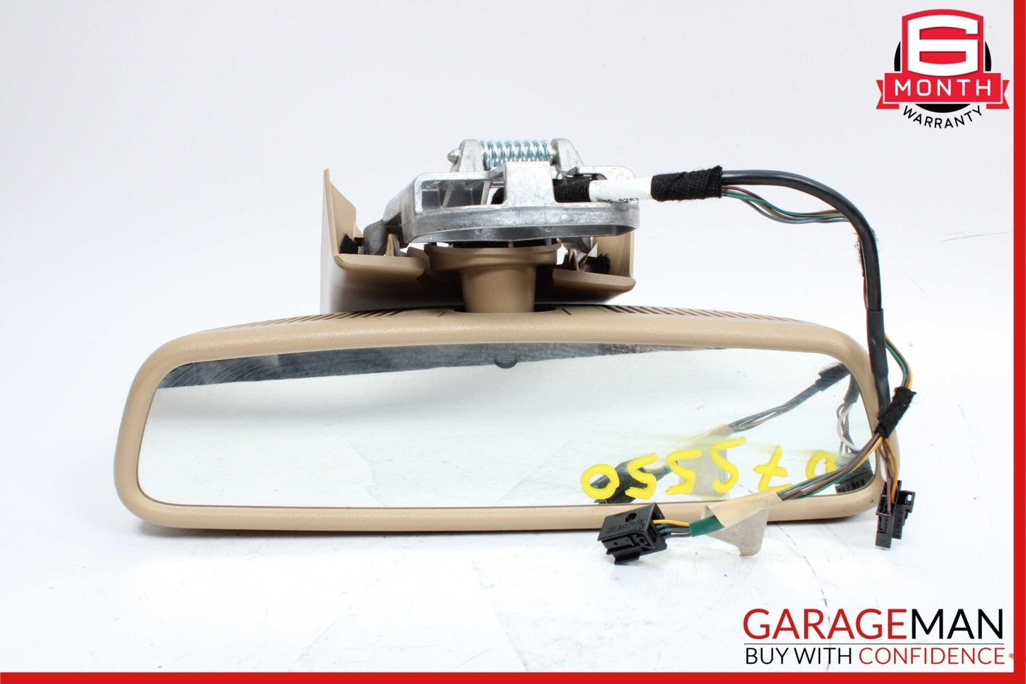 07-09 Mercedes W221 S550 S63 AMG Interior Front Top Upper Rear View Mirror Brown