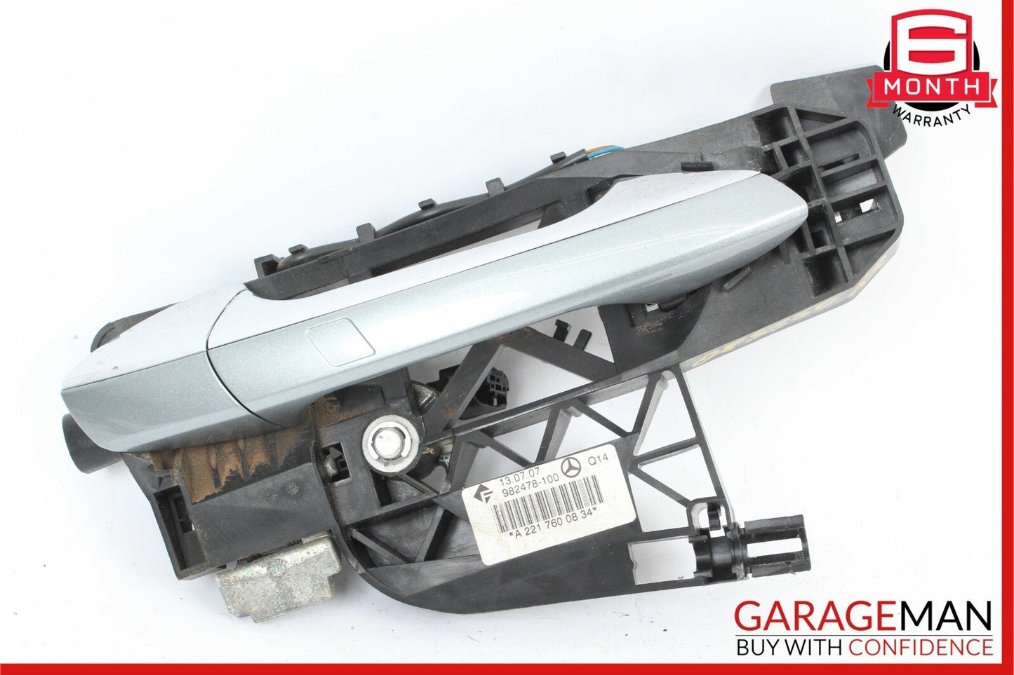 07-13 Mercedes W221 S550 S600 Rear Right Keyless Go Exterior Door Handle Grey