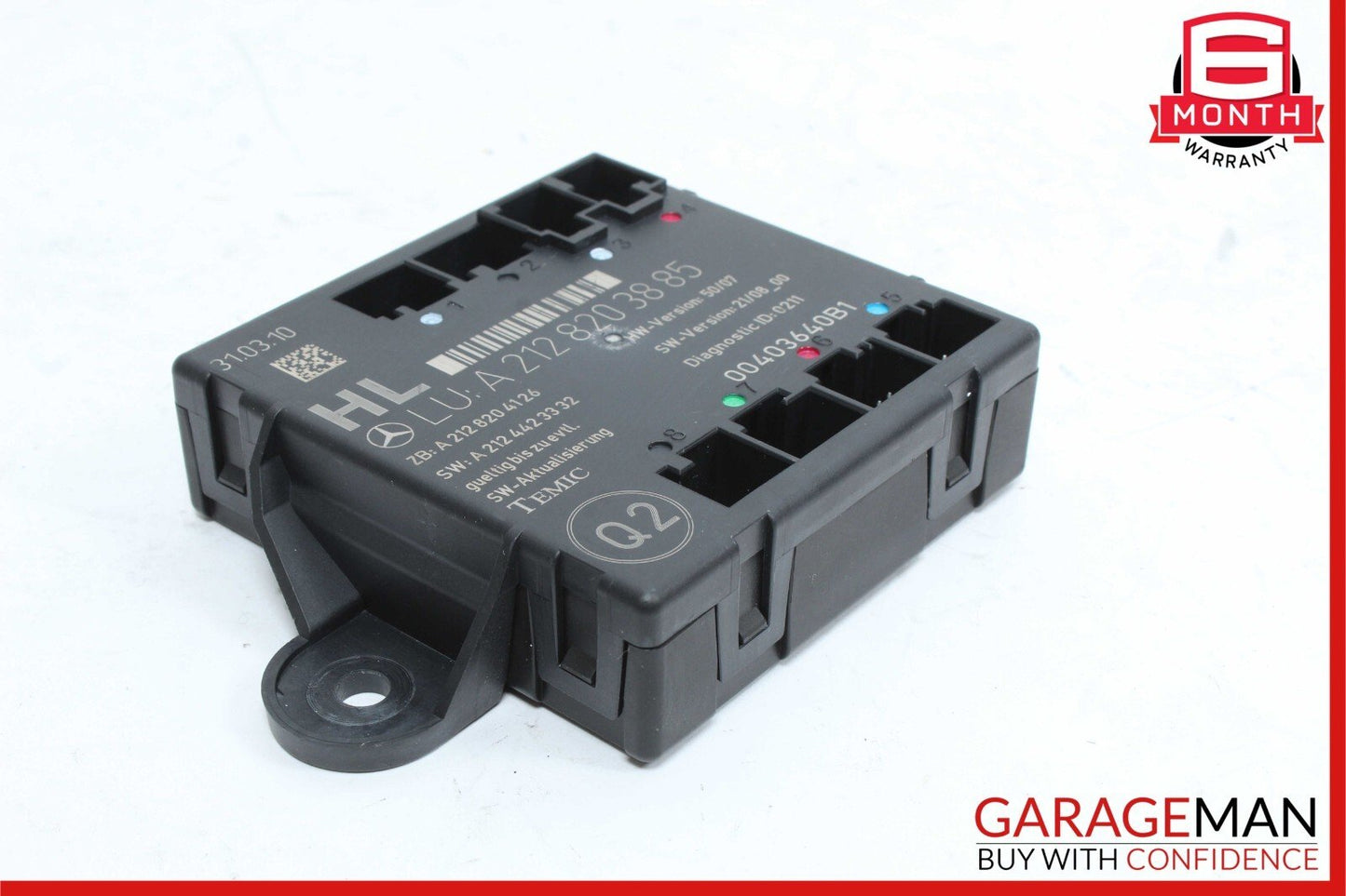 08-18 Mercedes X204 GLK350 CLS550 Rear Left Driver Side Door Control Module OEM