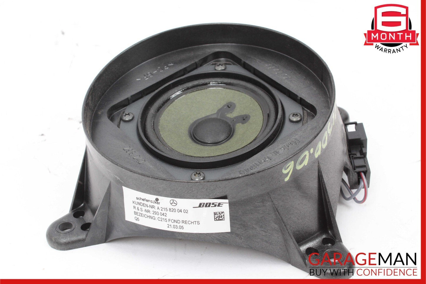 00-06 Mercedes W215 CL600 Rear Right Side Door Audio Sound Speaker OEM